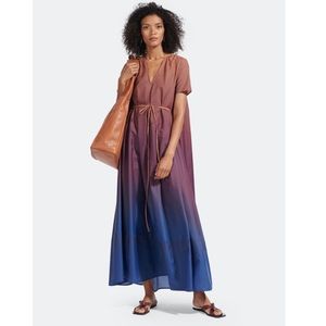 NWT STAUD KINSLEY DRESS IN TAWNY PORT OMBRE Size S